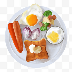 免抠鸡蛋png图片_卡通美味营养的早餐免抠图