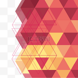 立体边框背景图片_立体效果炫彩三角形线条叠加渐变