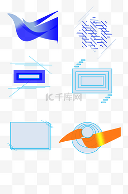 科技合集图片_科技装饰图案几何合集