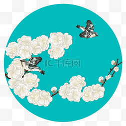 中国风梅花杏花0装饰画花鸟壁纸