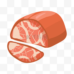 主食卡通图片图片_手绘牛肉香肠肉类