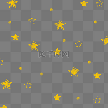 星星手绘背景免扣
