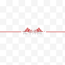 底纹图片_花纹红色分割线