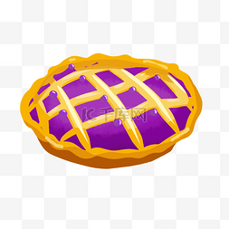 手绘西式甜点图片_手绘紫薯蛋糕