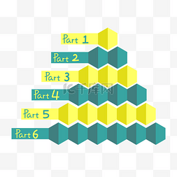 矢量手绘三角形金字塔