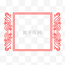 中国风复古雕花边框