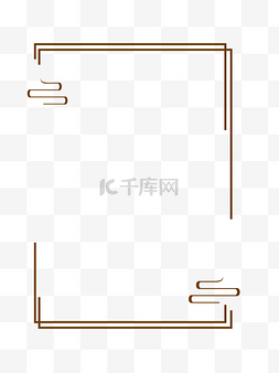 ps分层海报图片_简约新年边框png下载