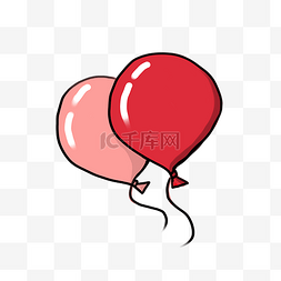 七夕情人节手绘气球