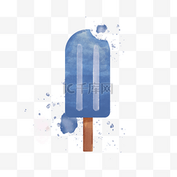异国风情图片_夏日蓝莓味酸甜冰淇淋