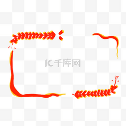 通知栏图片_卡通春节放假通知框PNG素材