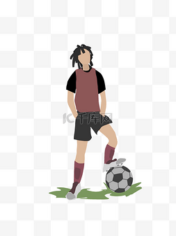 体育图片_社会人足球少年踢球运动体育