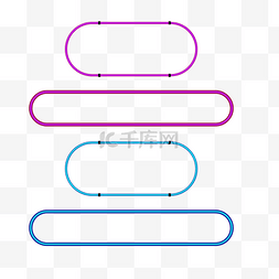 边框图片_边框霓虹灯促销图标装饰图案