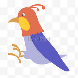 啄木鸟图片_彩色创意可爱啄木鸟元素