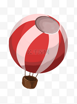 手绘卡通彩色气球插画