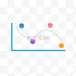 简约风格PPT折线数据分析元素