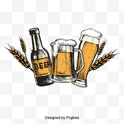 啤酒图片_美感卡通啤酒