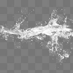 白色水滴波纹图片_白色水花水圈元素