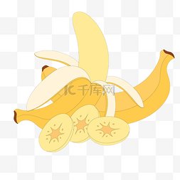 香蕉矢量插画PNG