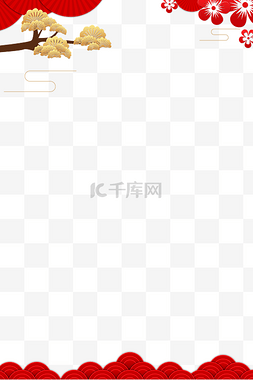 中式新年海报图片_中式风格海报边框