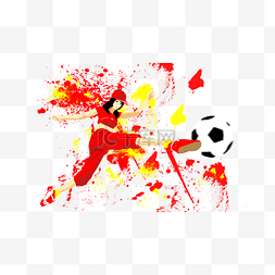 2018世界杯足球宝贝创意插画