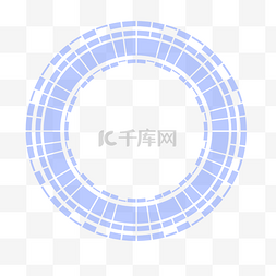 蓝色简约高科技图