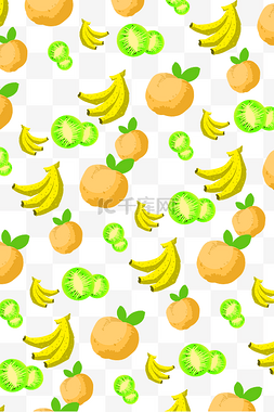 手绘黄色香蕉底纹