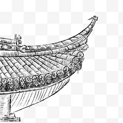 困惑殿堂图片_中国古典建筑白庙屋檐PNG