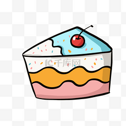 三角彩色蛋糕