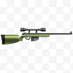 枪械道具图片_绿色的狙击枪