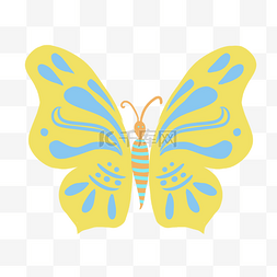 黄色的蝴蝶装饰