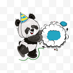 促销打折图片_卡通可爱大熊猫促销优惠