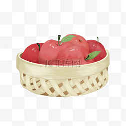 秋季水果苹果插画