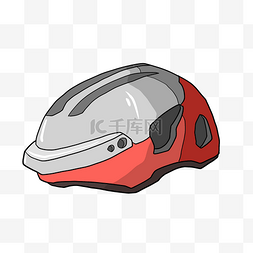 摩托车手绘头盔插画