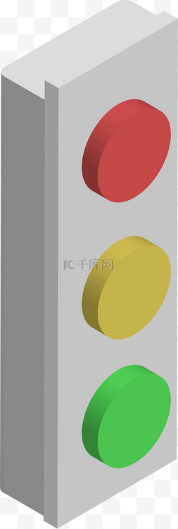 交通设施标图片_灰色红绿灯