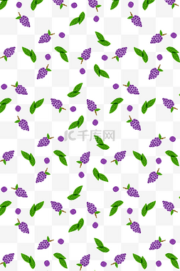 紫色的桑葚底纹插画