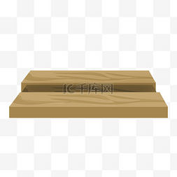 家装木质木板插画