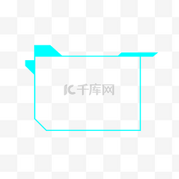 不规则形状科技图片_科技感不规则边框图案