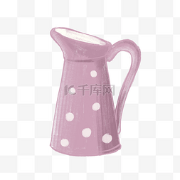 装饰浇水壶图片_卡通可爱藕粉色水壶