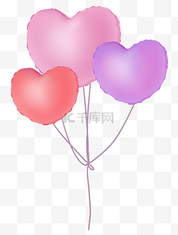 七夕情人节粉红色情侣气球