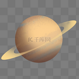 简洁风土星模型免扣png