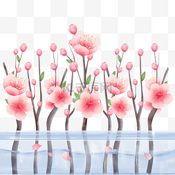 桃花朵朵开图片_植物科属绿植花朵桃花朵朵开