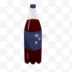 一瓶可乐饮料插画