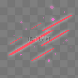 科技光效圆形图片_红色条状线性圆点光效
