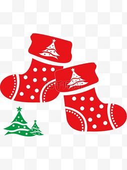 红色袜子图片图片_圣诞元素袜子礼物可商用元素