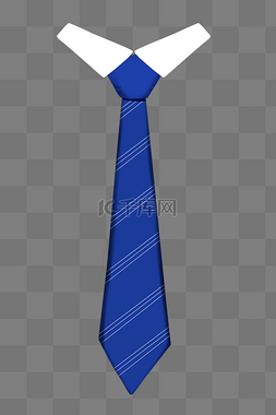 创意创意边框图片_蓝色一体领带插图