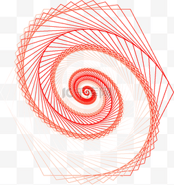 红色动感曲线图片_线条几何线
