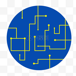 标识科技logo图片_圆形电路板
