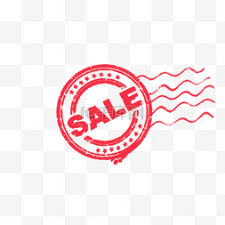 sale图片_红色SALE圆标标签印章