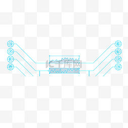 科技感线条圆形长方形折线大数据