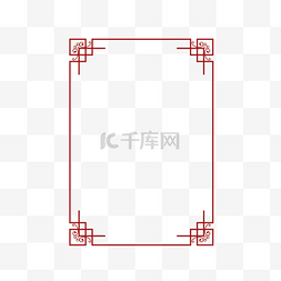 春节图片_春节新年中国风红色矢量边框元素